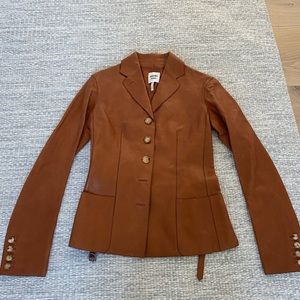 Vintage brown leather jacket